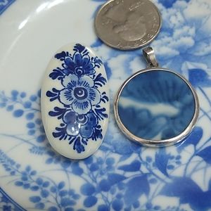 Blue and white jewelry bundle
